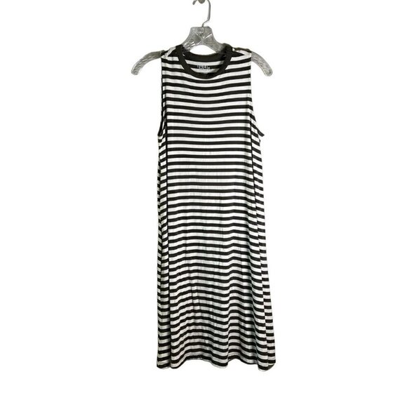Time and Tru Dresses & Skirts - Time and Tru Sleeveless Sage Green & White Striped Dress/Coverup Size Medium